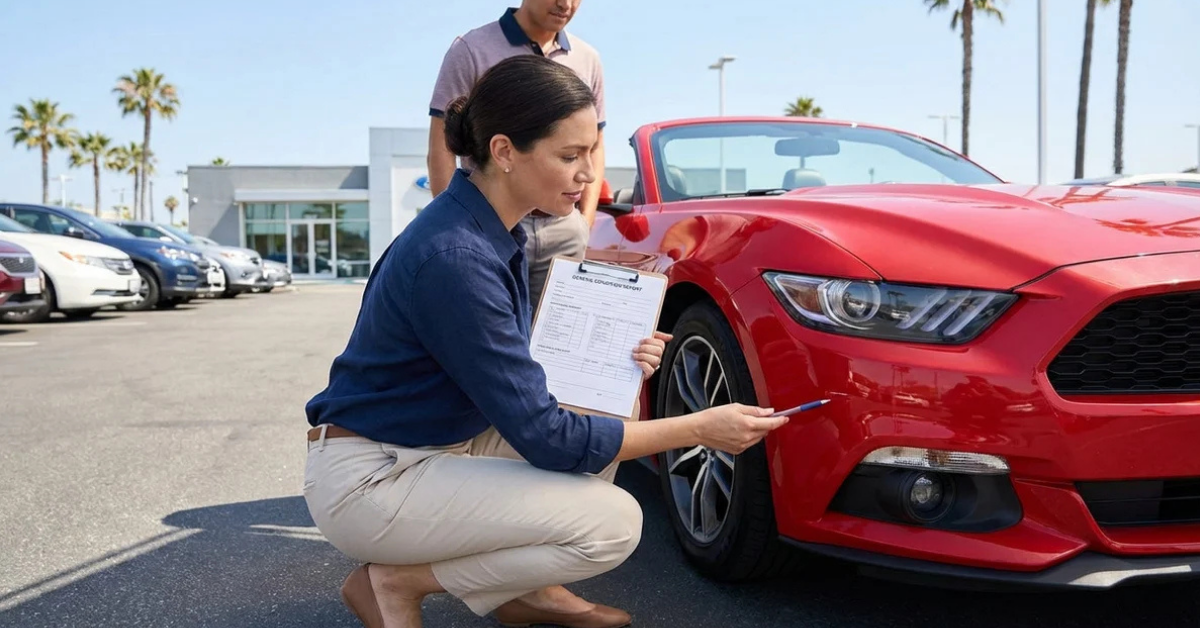 things to check a rental car before you drive